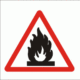 Minisymbol pro DZP a evakuační plány: Nebezpečí - vysoká hořlavost - Dokumentace požární ochrany