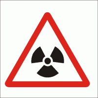 Minisymbol pro DZP a evakuační plány: Nebezpečí - radioaktivní záření - Dokumentace požární ochrany
