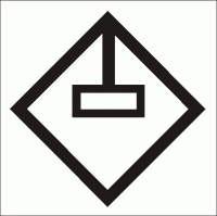 Minisymbol pro DZP a evakuační plány: Prostor chráněný práškovým SHZ - Dokumentace požární ochrany