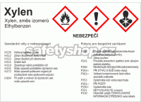 Značení nebezpečných látek a obalů - GHS štítky s názvem: Xylen