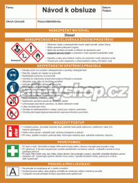 Značení nebezpečných látek a obalů - Symboly GHS s textem: Návod k obsluze