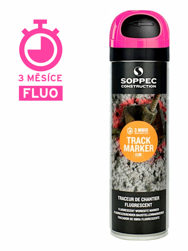 Značkovací spreje: Fluorescenční sprej TRACK MARKER Růžový