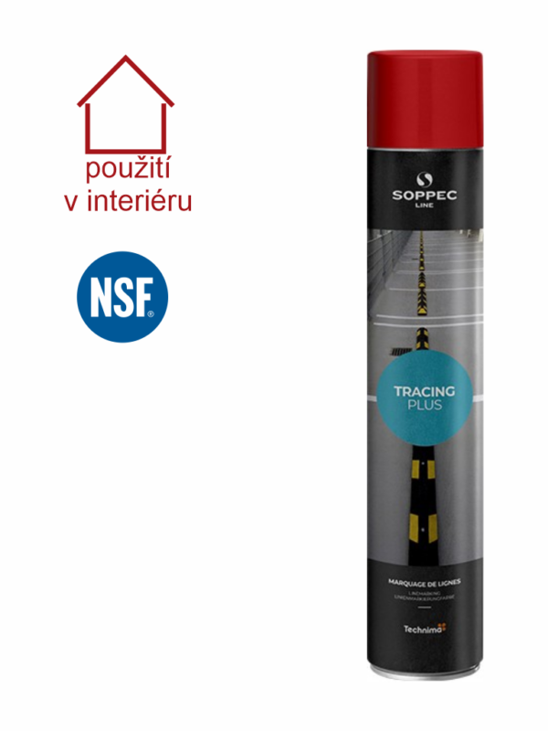Značkovací sprej: Podlahový sprej TRACING PLUS červený
