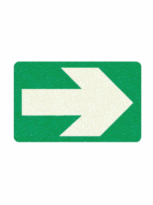 Fotoluminiscenční podlahové značení - Podlahový symbol: Obdélník se šipkou