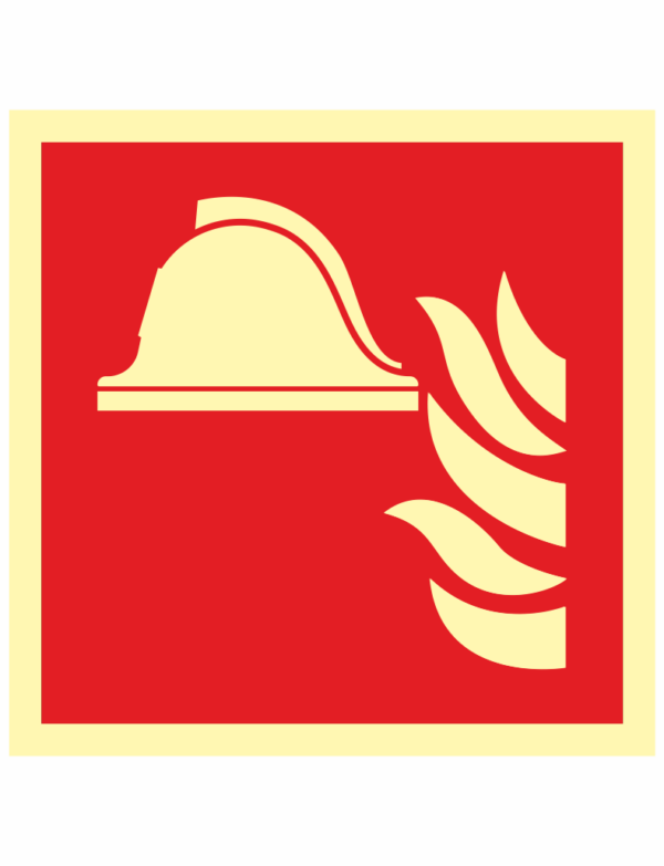 Protipožární výbava – symbol ISO 7010 - fotoluminiscenční