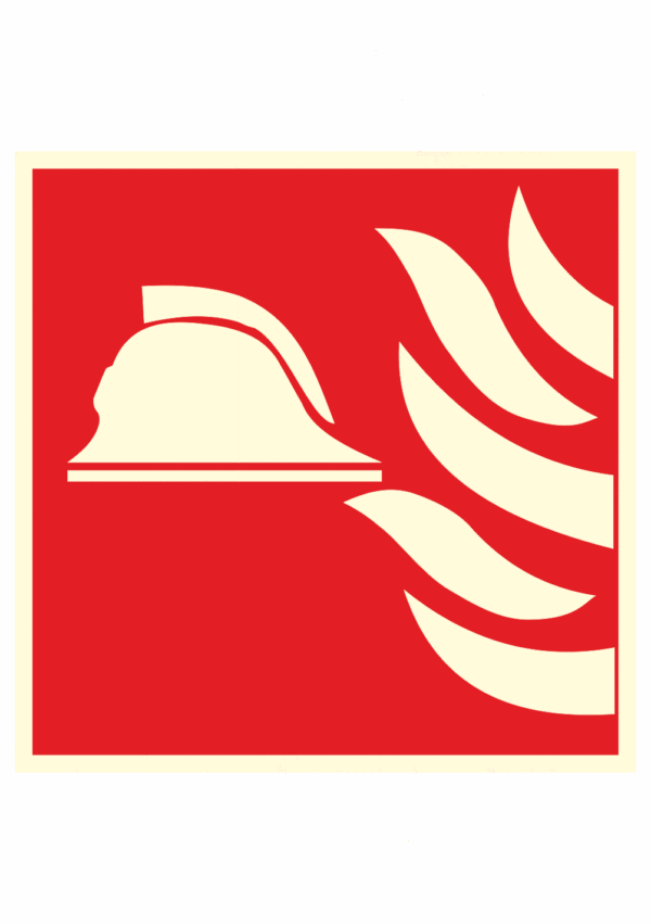 Fotoluminiscenční bezpečnostní značení - Požární symbol: Požární zbrojnice