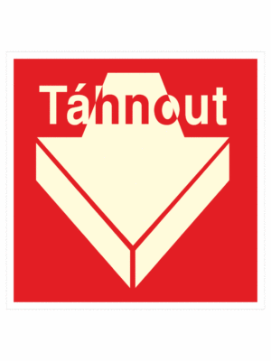 Požární bezpečnostní tabulka symbol bez textu - Táhnout