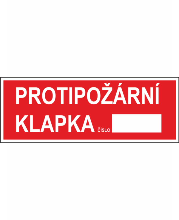 POŽÁRNÍ KLAPKA