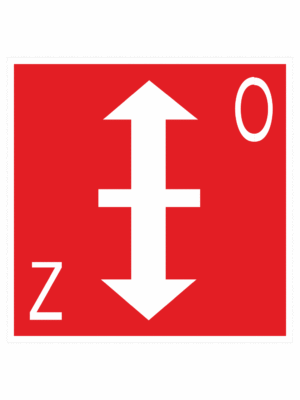 Požární bezpečnostní tabulka symbol bez textu - Požární klapka