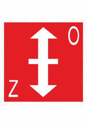 Požární bezpečnostní tabulka symbol bez textu - Požární klapka