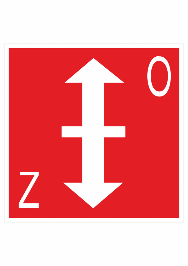 Požární bezpečnostní tabulka symbol bez textu - Požární klapka