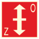 Fotoluminiscenční bezpečnostní značení - Požární symbol: Požární klapka