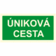 190050f2 | KRIŽAN - safetyshop Fotoluminiscenční bezpečnostní značení - Text bez symbolu: "Úniková cesta"