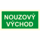 190050f3 | KRIŽAN - safetyshop Fotoluminiscenční bezpečnostní značení - Text bez symbolu: "Nouzový východ"