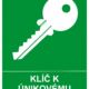 190060 | KRIŽAN - safetyshop Bezpečnostní tabulky - Symbol s textem: "Klíč k únikovému východu"