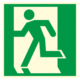 Fotoluminiscenční bezpečnostní značení - Únikové značení: Únikový východ vlevo symbol