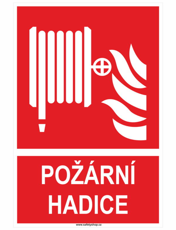 Požární hadice ISO 7010