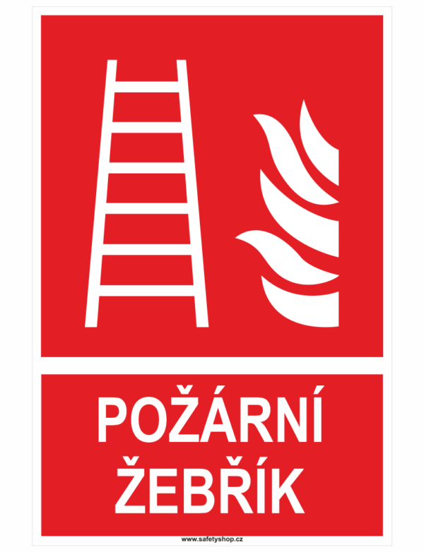 Požární žebřík ISO 7010