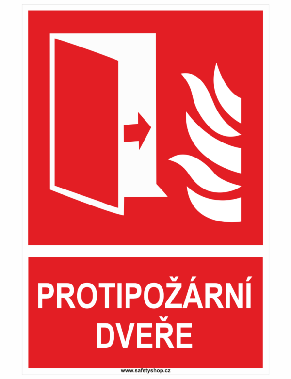 PROTIPOŽÁRNÍ  DVEŘE ISO 7010