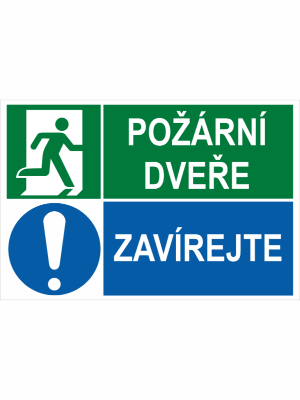 Požární dveře - Zavírejte