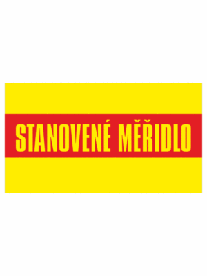 Revizní a kalibrační štítky: Kalibrační štítek - Stanovené měřidlo