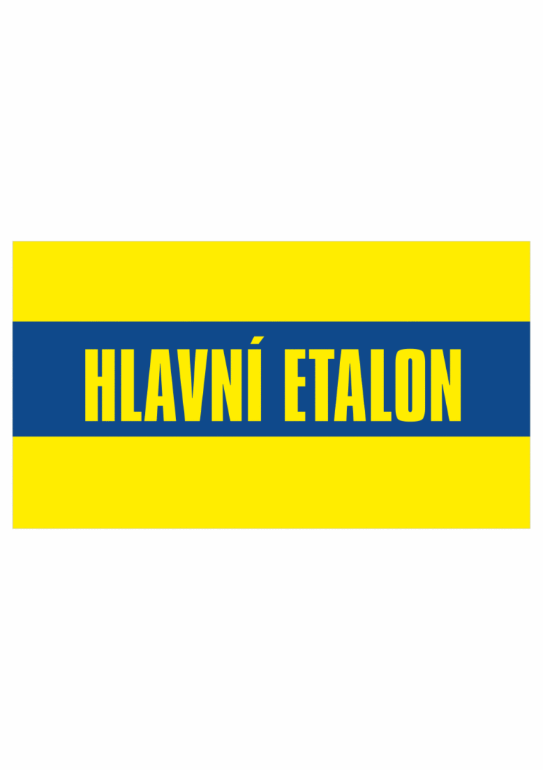Revizní a kalibrační štítky: Kalibrační štítek - Hlavní etalon