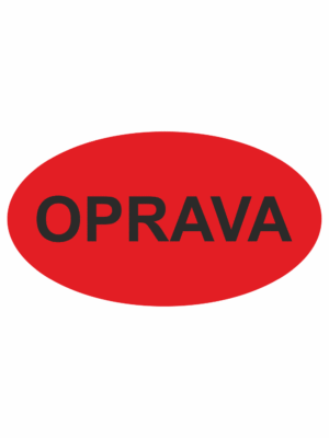 Revizní a kalibrační štítky: Kalibrační štítek - Oprava