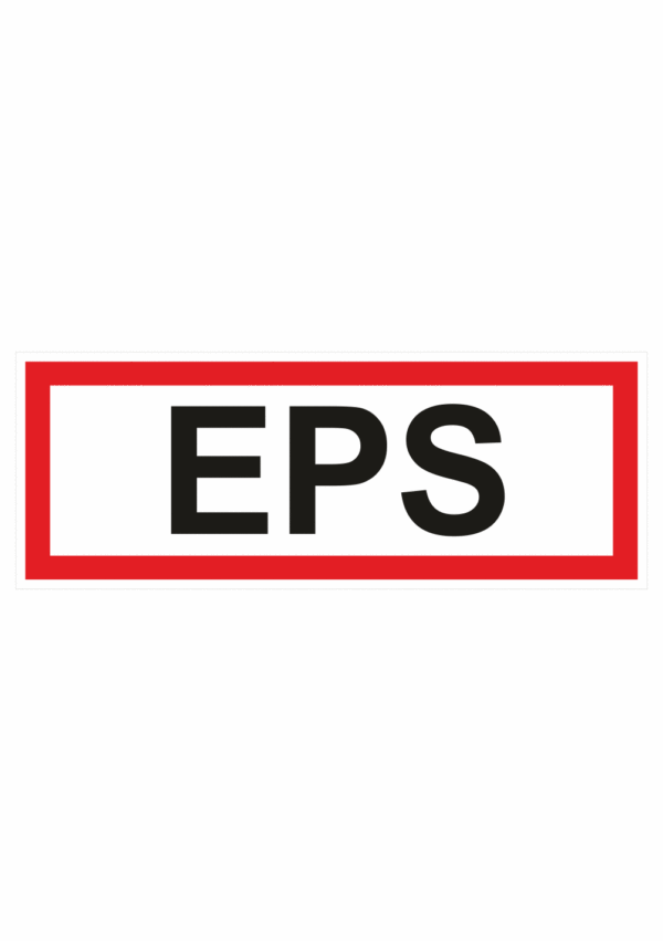 Požární bezpečnostní textová tabulka: "EPS"