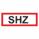 Požární bezpečnostní textová tabulka: "SHZ"