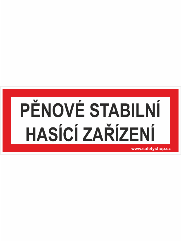 PĚNOVÉ STABILNÍ HASÍCÍ ZAŘÍZENÍ - text