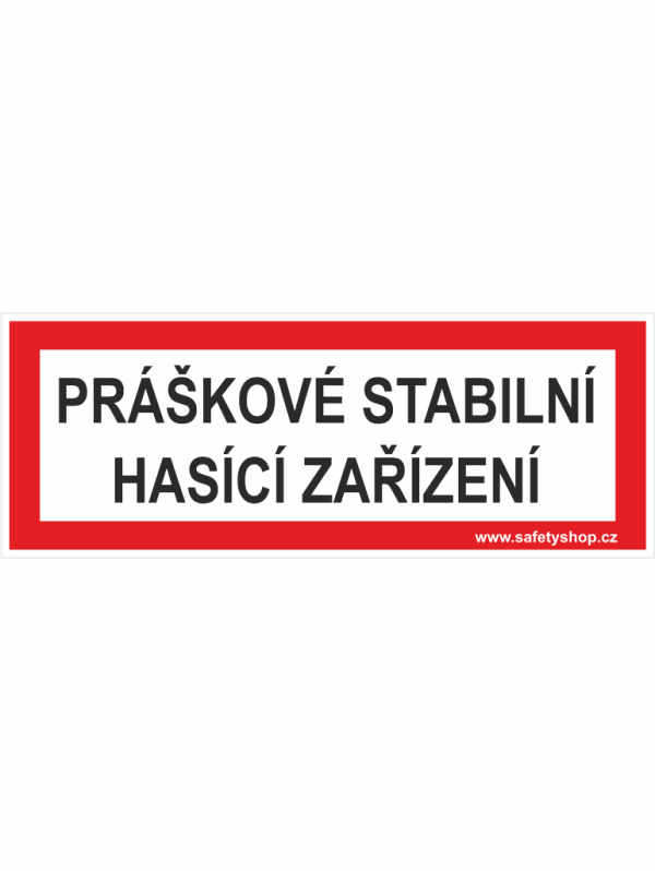 PRÁŠKOVÉ STABILNÍ HASÍCÍ ZAŘÍZENÍ - text