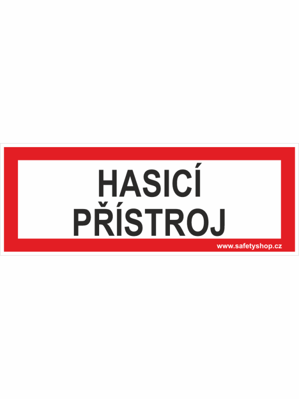 Hasicí přístroj - text