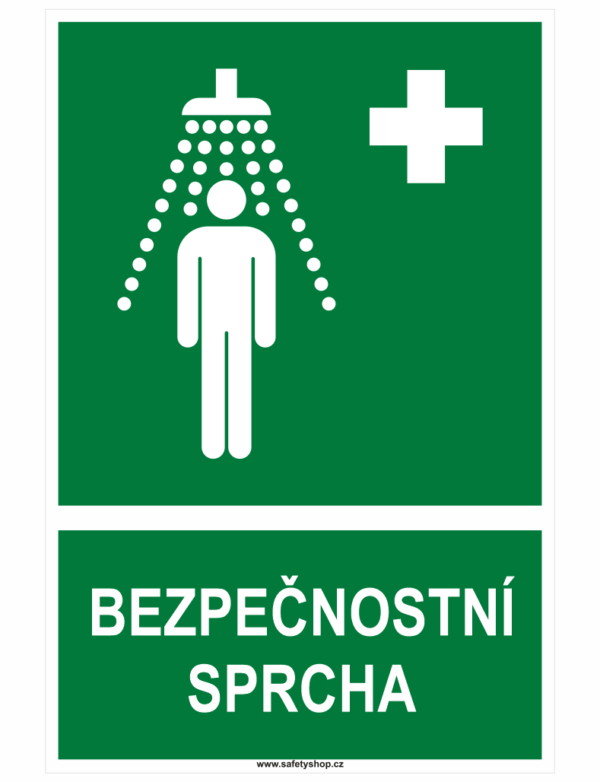 Bezpečnostní sprcha ISO 7010