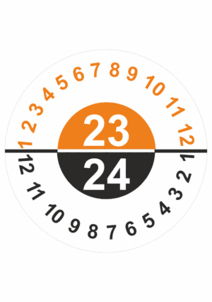 Revizní a kalibrační kolečka - Dvouleté: Kalibrační štítek 2023 / 2024