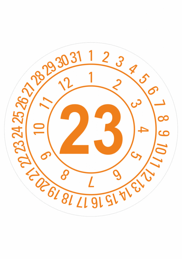 Revizní a kalibrační kolečka - Jednoleté: Datumovka 2023