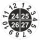 Revizní a kalibrační kolečka - 4 Roky: Kontrolní štítek 2024-2025