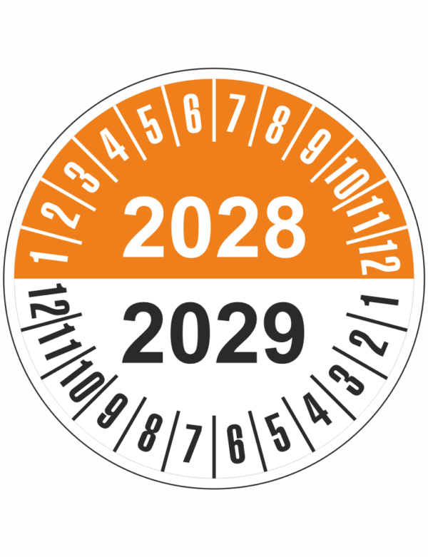 Revizní štítek 2028-2029