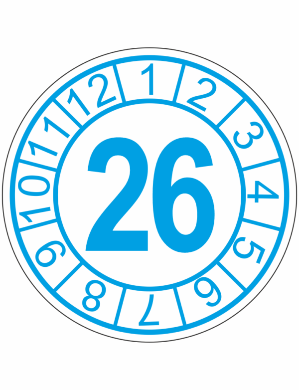 Kontrolní kolečko s datem - 26