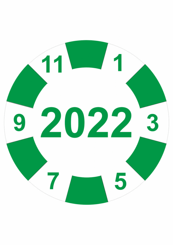 Revizní a kalibrační kolečka - Jednoleté: Kalibrační kolečko s datem 2022