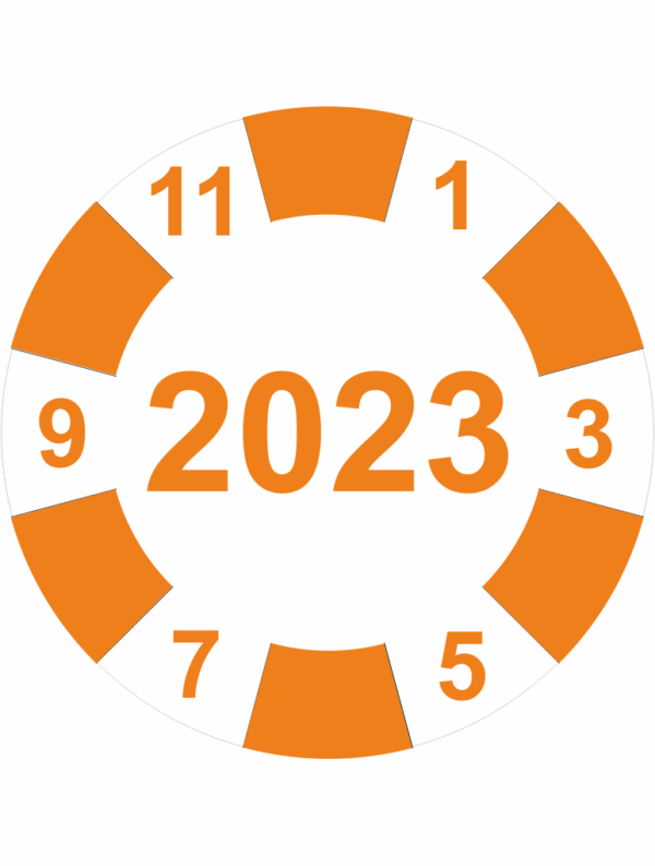 Revizní a kalibrační kolečka - Jednoleté: Kalibrační kolečko s datem 2023