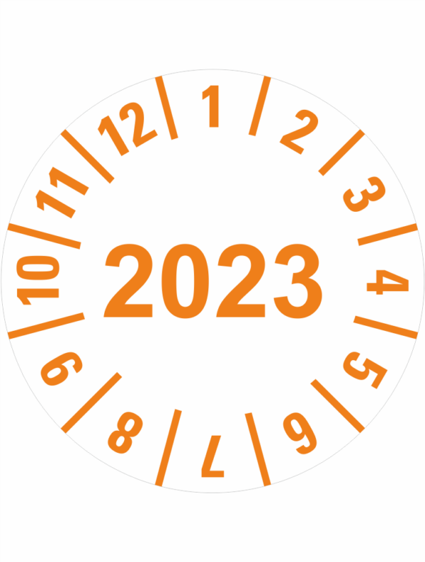 Revizní a kalibrační kolečka - Jednoleté: Kontrolní kolečko s datem 2023