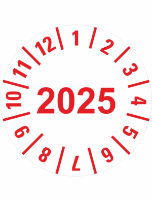 Revizní a kalibrační kolečka - Jednoleté: Kontrolní kolečko s datem 2025
