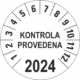 Revizní a kalibrační kolečka - Jednoleté: Kontrola provedena 2024