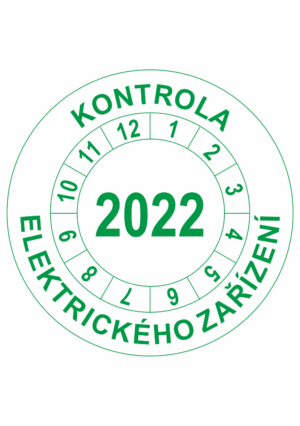 Revizní a kalibrační kolečka - Jednoleté: Kontrola elektrického zařízení 2022