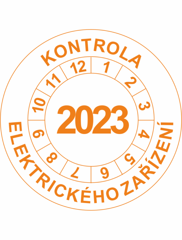 Revizní a kalibrační kolečka - Jednoleté: Kontrola elektrického zařízení 2023