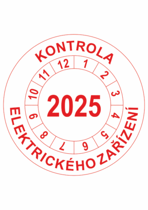 Revizní a kalibrační kolečka - Jednoleté: Kontrola elektrického zařízení 2025