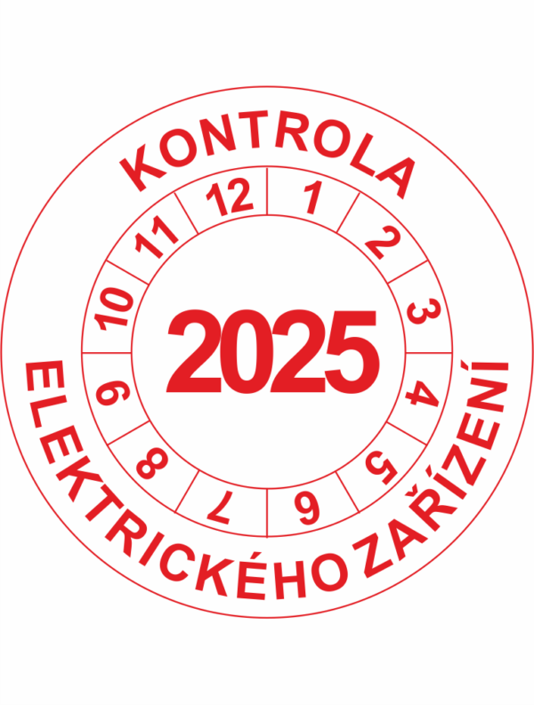 Revizní a kalibrační kolečka - Jednoleté: Kontrola elektrického zařízení 2025