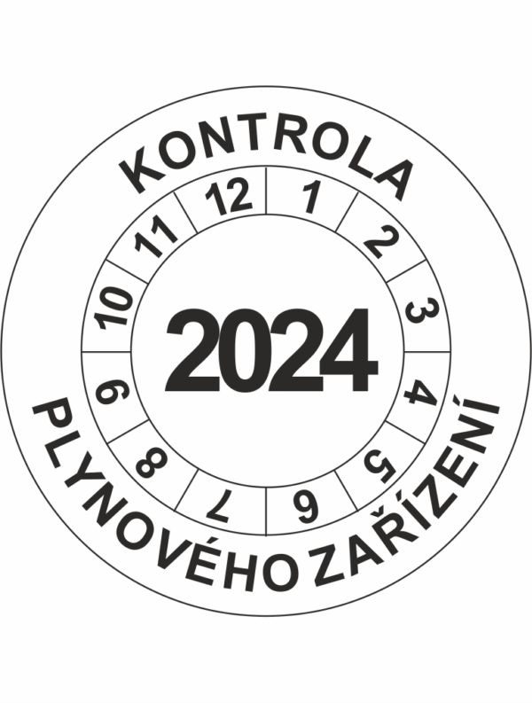 Revizní a kalibrační kolečka - Jednoleté: Kontrola plynového zařízení 2024