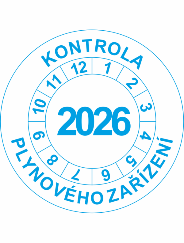 Revizní a kalibrační kolečka - Jednoleté: Kontrola plynového zařízení 2026