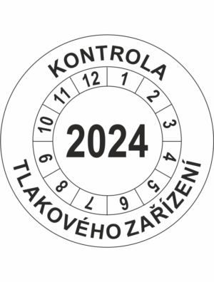 Revizní a kalibrační kolečka - Jednoleté: Kontrola tlakového zařízení 2024